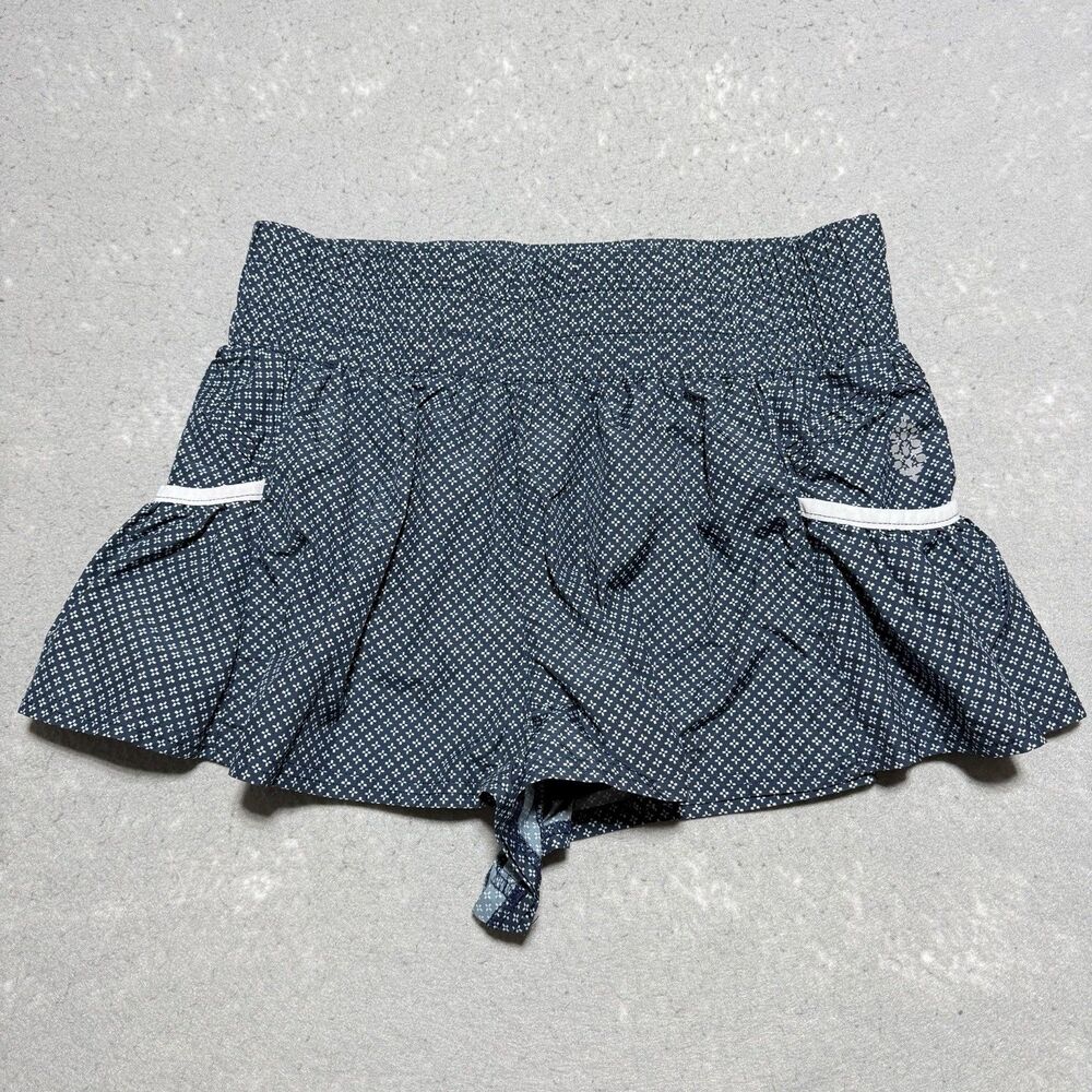 FP Movement Free People Get Your Flirt On Shorts Lined Women's Medium Geometric